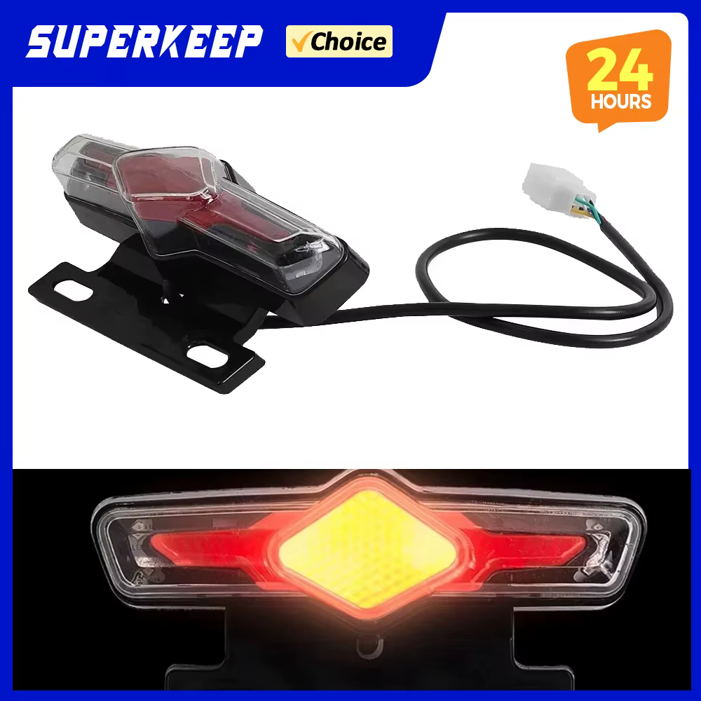 Feu arrière LED de sécurité pour trottinette électrique 12V 36V-60V