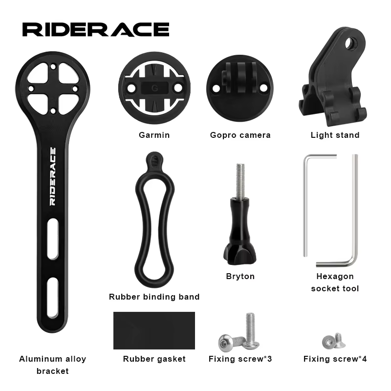Support d'ordinateur de vélo CNC en alliage d'aluminium