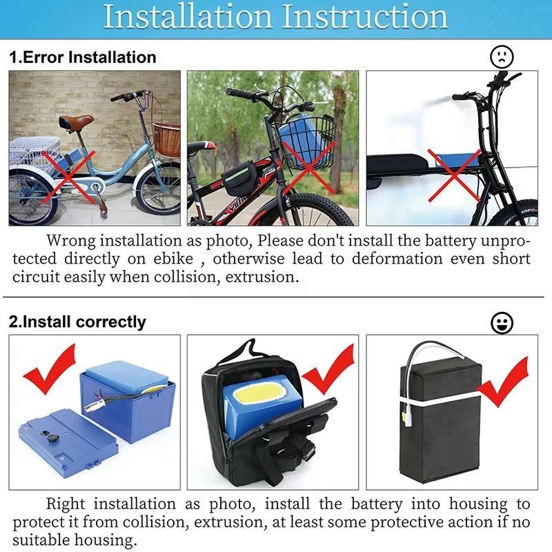 Batterie de vélo électrique 52V 2000W