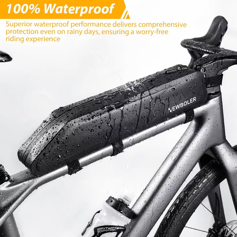 NEWBOLER 2L sac de vélo cadre Portable Tube avant sac de cyclisme vtt route