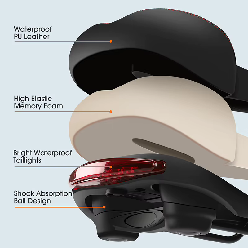 WEST BIKING Selle de vélo large et confortable pour VTT