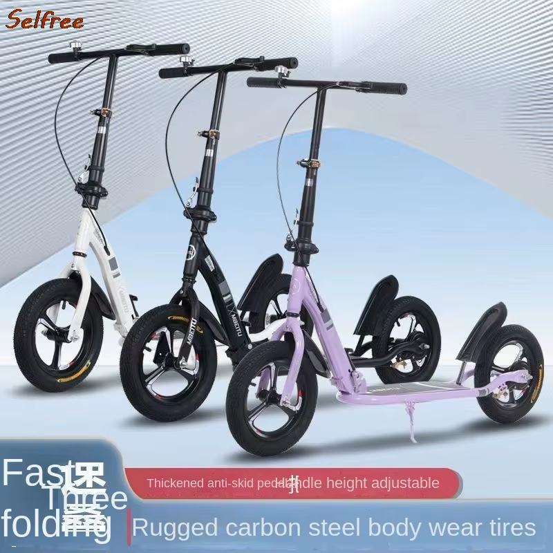 Selfree-Trottinette Pliante Portable pour Adolescents de Plus de 10 Ans et Adultes