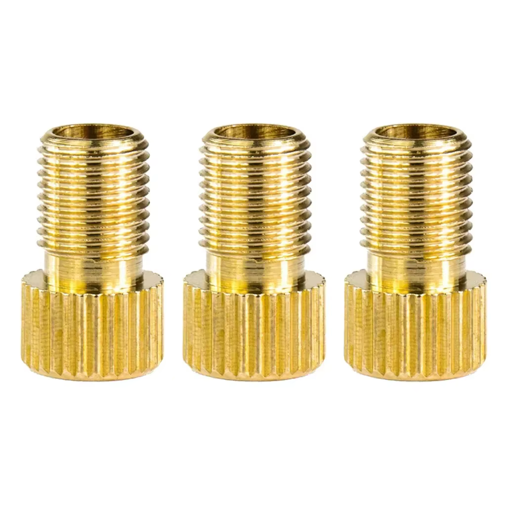 Adaptateur pour Valve VTT moto cyclisme gonflé se termine à Schrader petits accessoires de vélo à grande roue dorée