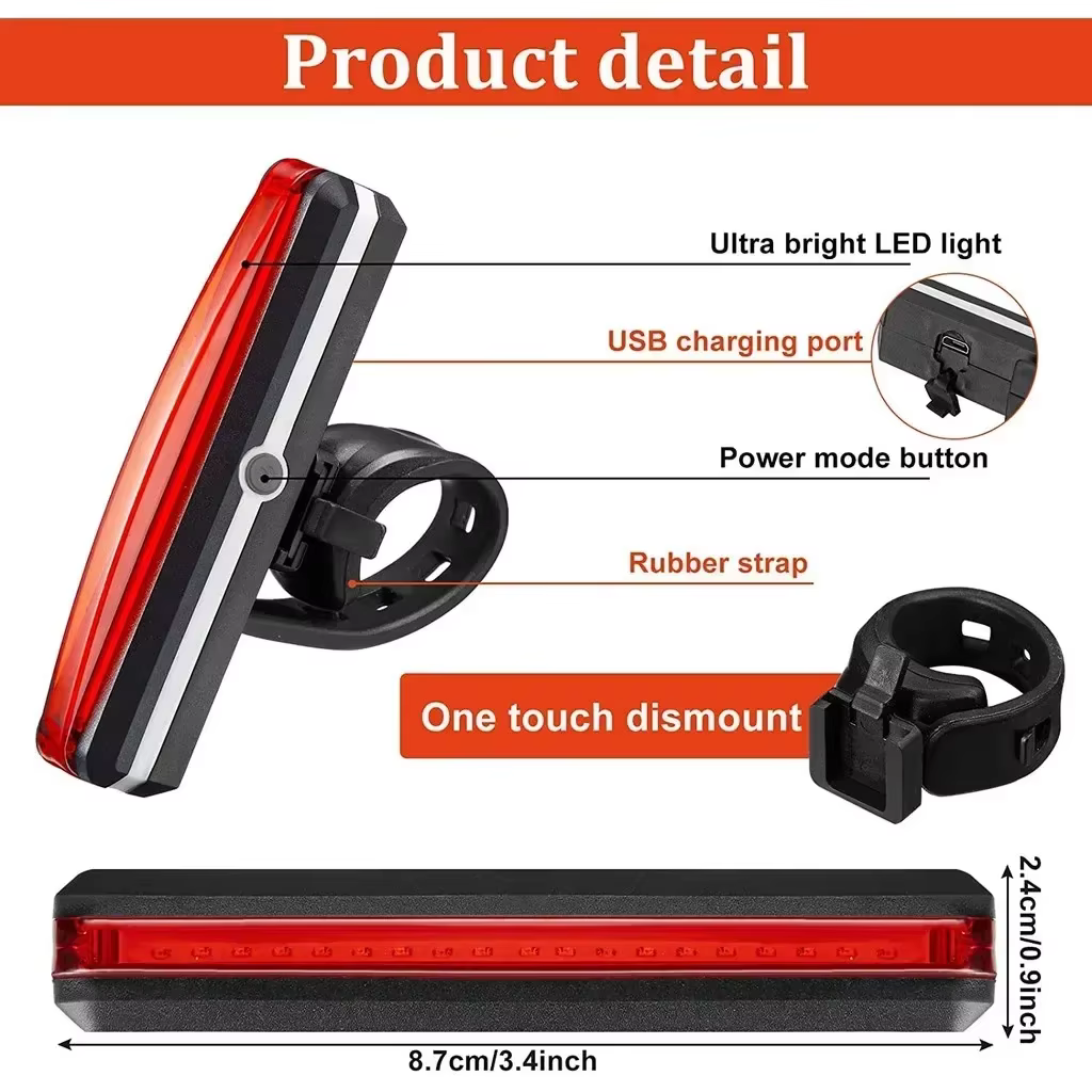 Feu arrière de vélo, Rechargeable