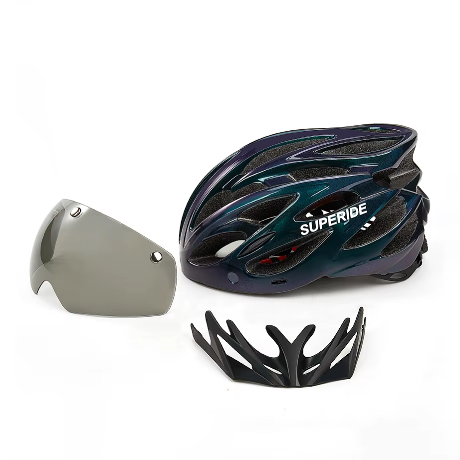 Casque de cyclisme léger route vtt VTT vélo Led