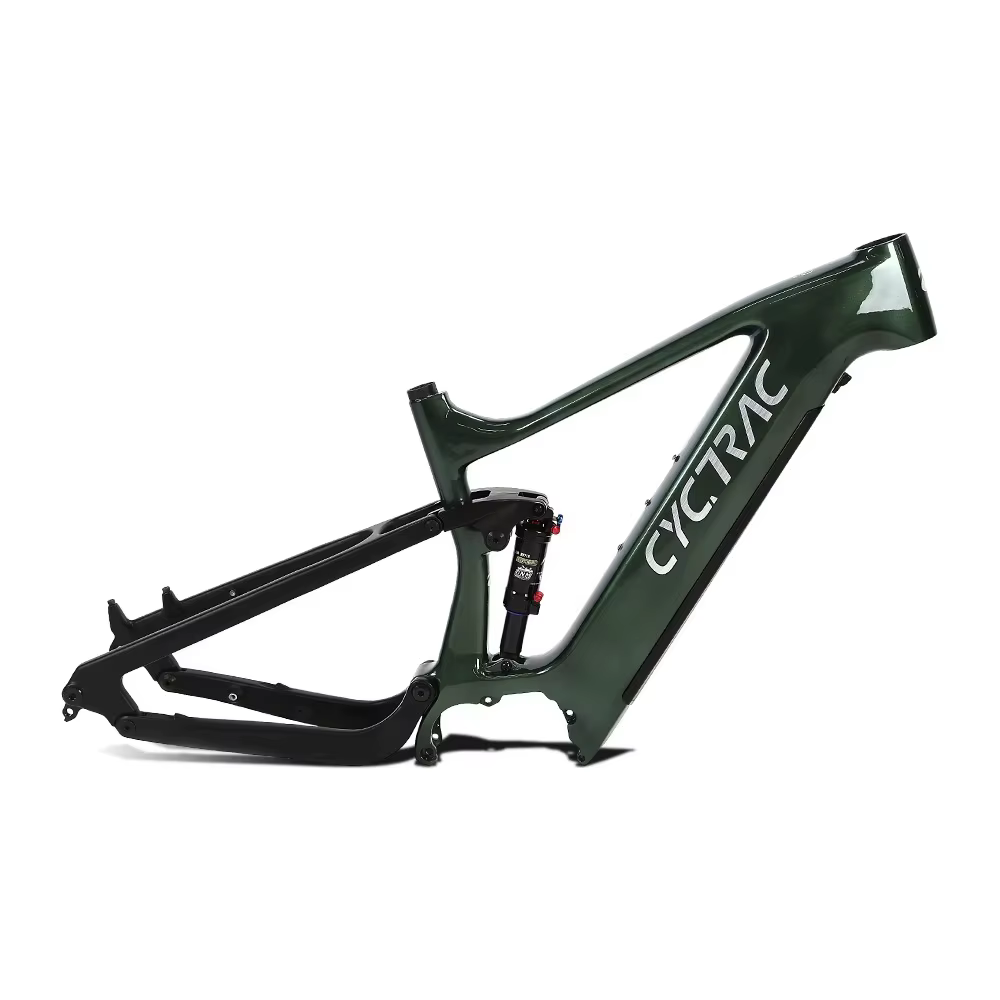 TWITTER EM6 cadre de vélo électrique à double suspension en alliage d'aluminium 29*2.4 pour moteur Bafang amortisseur 200*55 (24/24) stroke140
