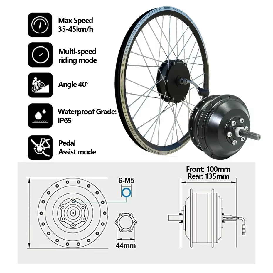 Kit de motorisation de vélo électrique 36/48V