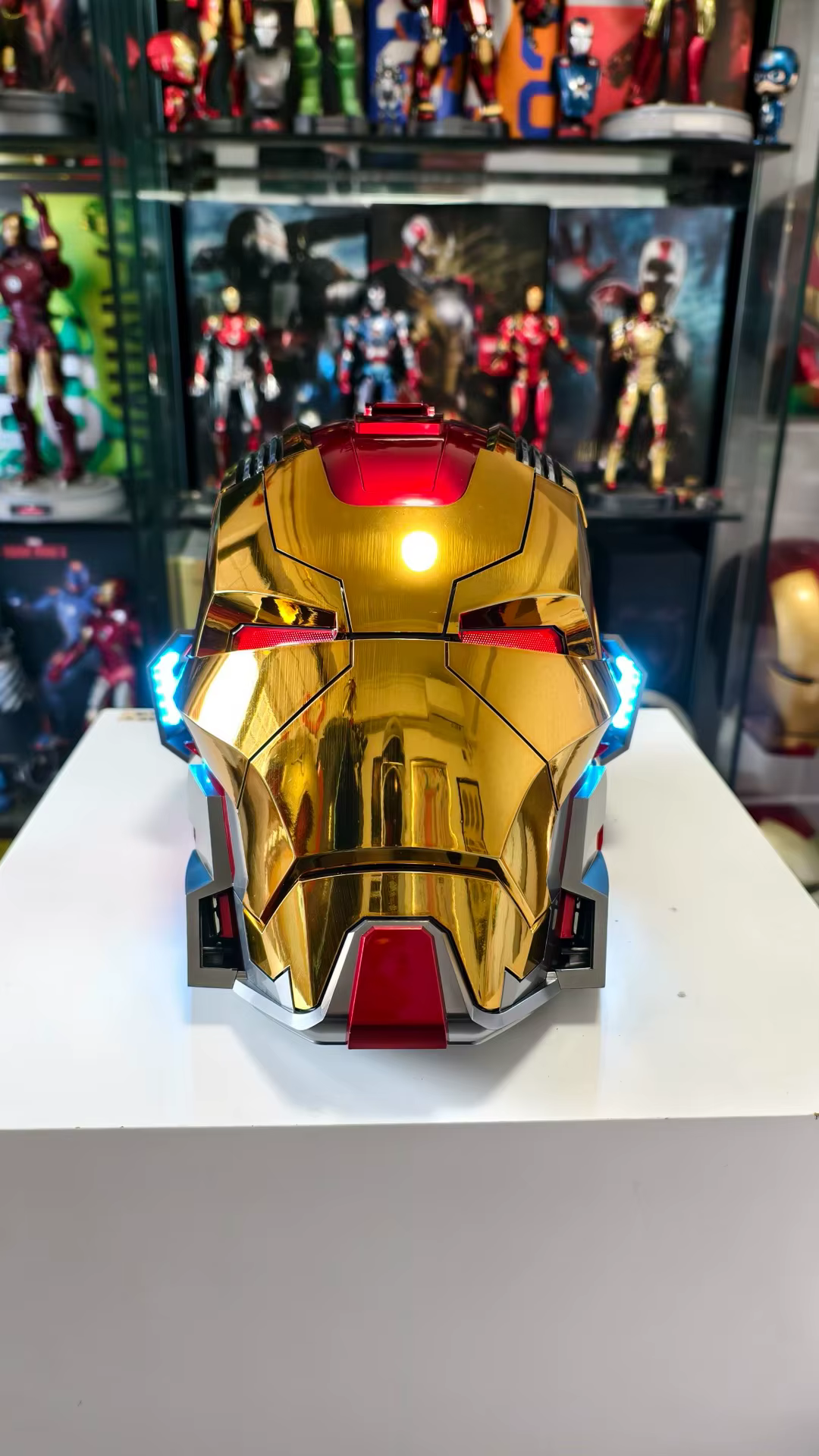 En stock : Casque Marvel Iron Man Mk17mk5 avec commande vocale Jarvis, ouverture automatique, masque mécanisé, jouet électrique pour collectionneurs et fans