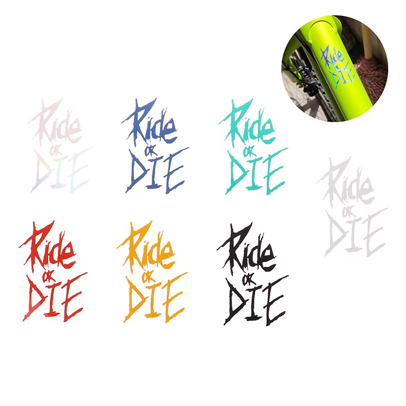 Autocollant de cadre de vélo Ride Or Die