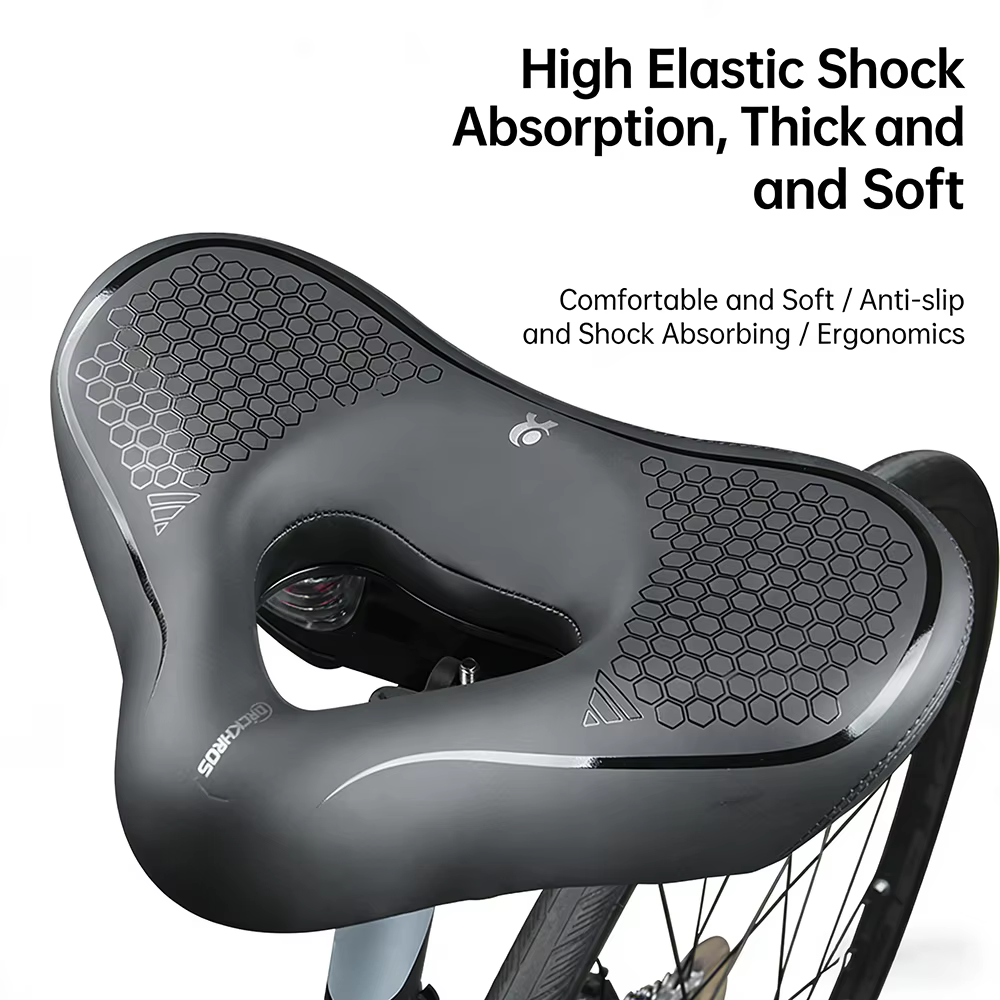 Selle de vélo, absorption des chocs hautement élastique