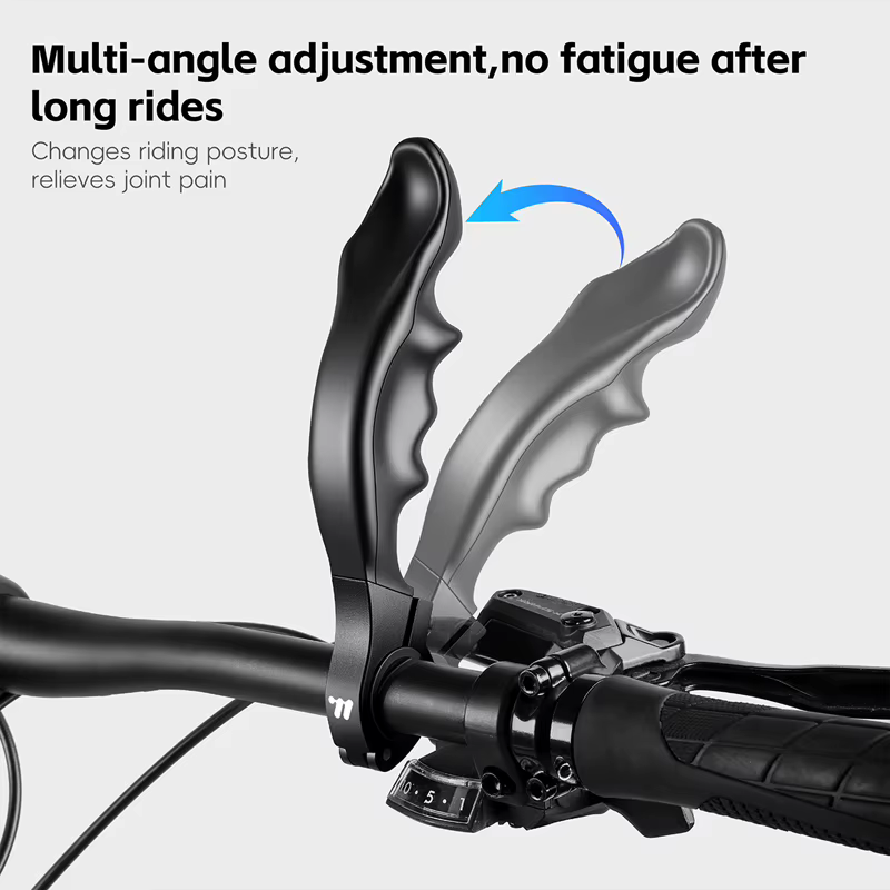 WEST BIKING Embouts de Guidon VTT Ergonomiques Anti-Choc Antidérapants en Aluminium – Extensions
