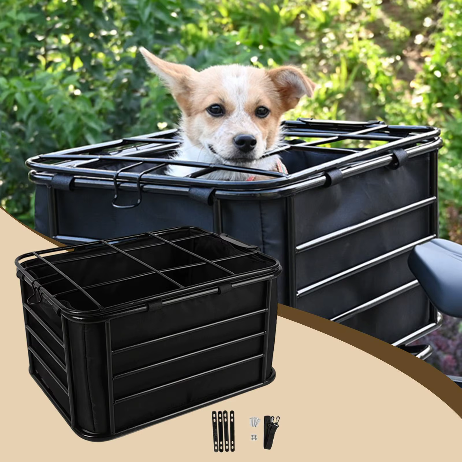 Panier de vélo arrière pour chien