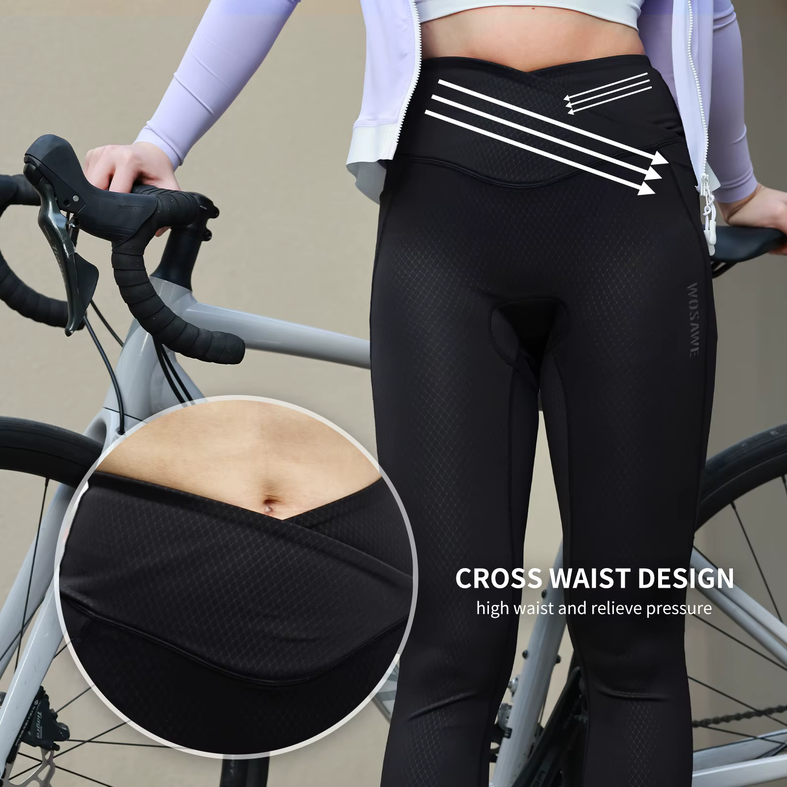 WOSAWE femmes pantalons de cyclisme VTT