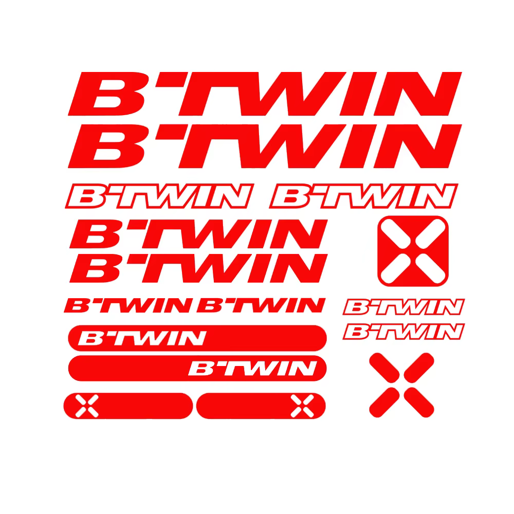 Pour vélos BTWIN autocollants décalcomanies vinyle VTT cyclisme Bmx