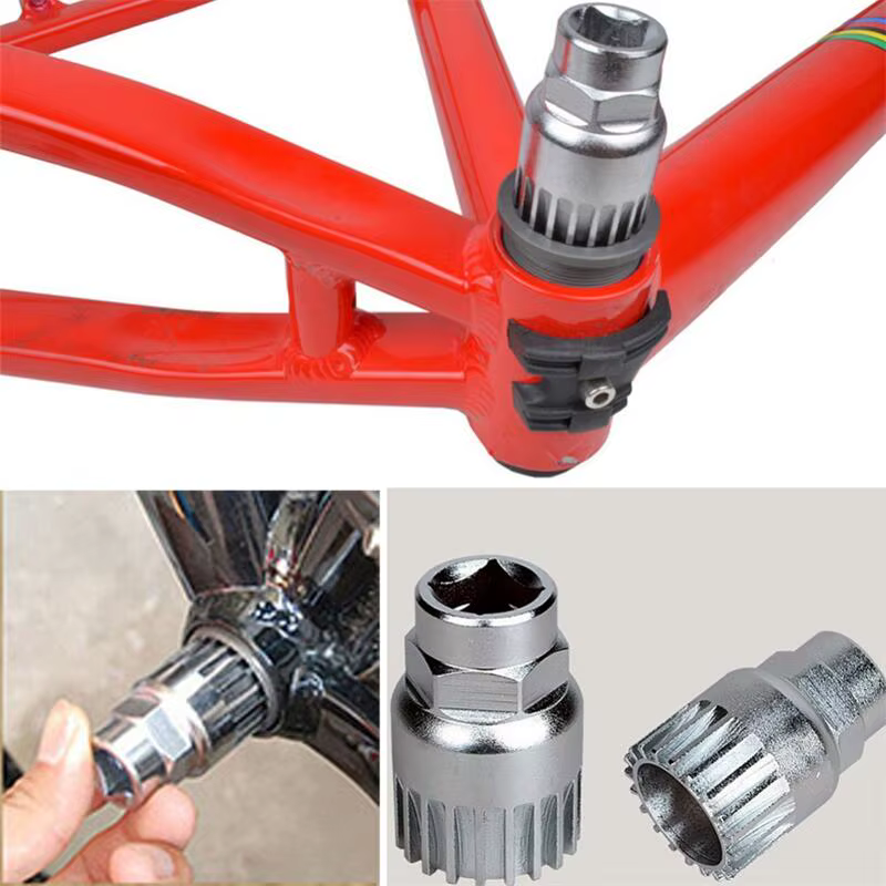 Outil de réparation de dissolvant de support inférieur de vélo