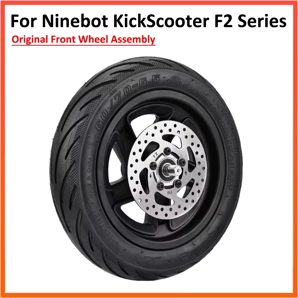 Ensemble de roue avant d'origine pour Scooter électrique Ninebot F2 F2pro F2plus 10 pouces 10*2.5