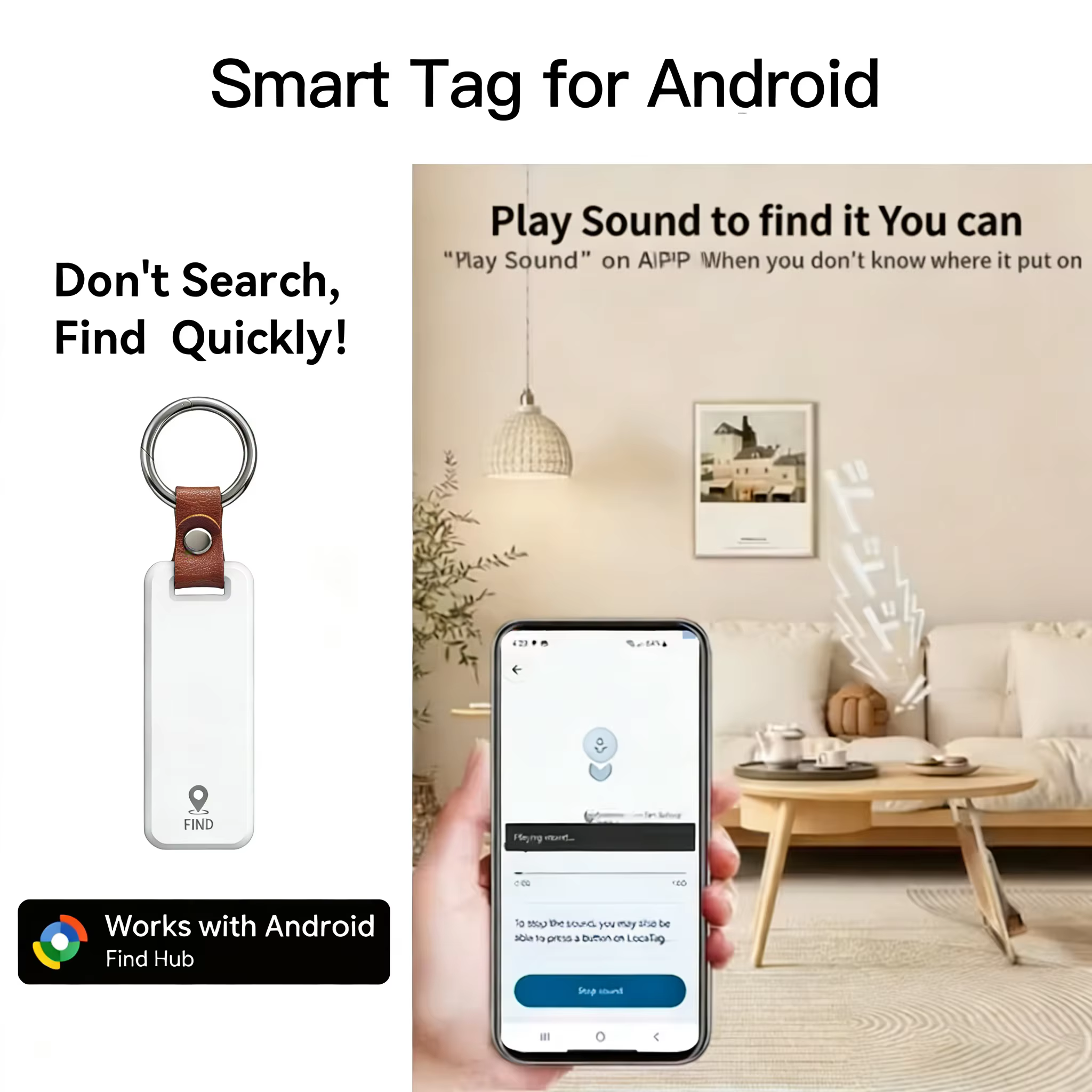 Mini Google Find My Gps Tracker Android Bluetooth traqueurs d'activité intelligents appareils portables Android Airtag localisateur intelligent