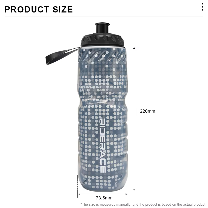 Bouteille d'eau isotherme double paroi pour vélo