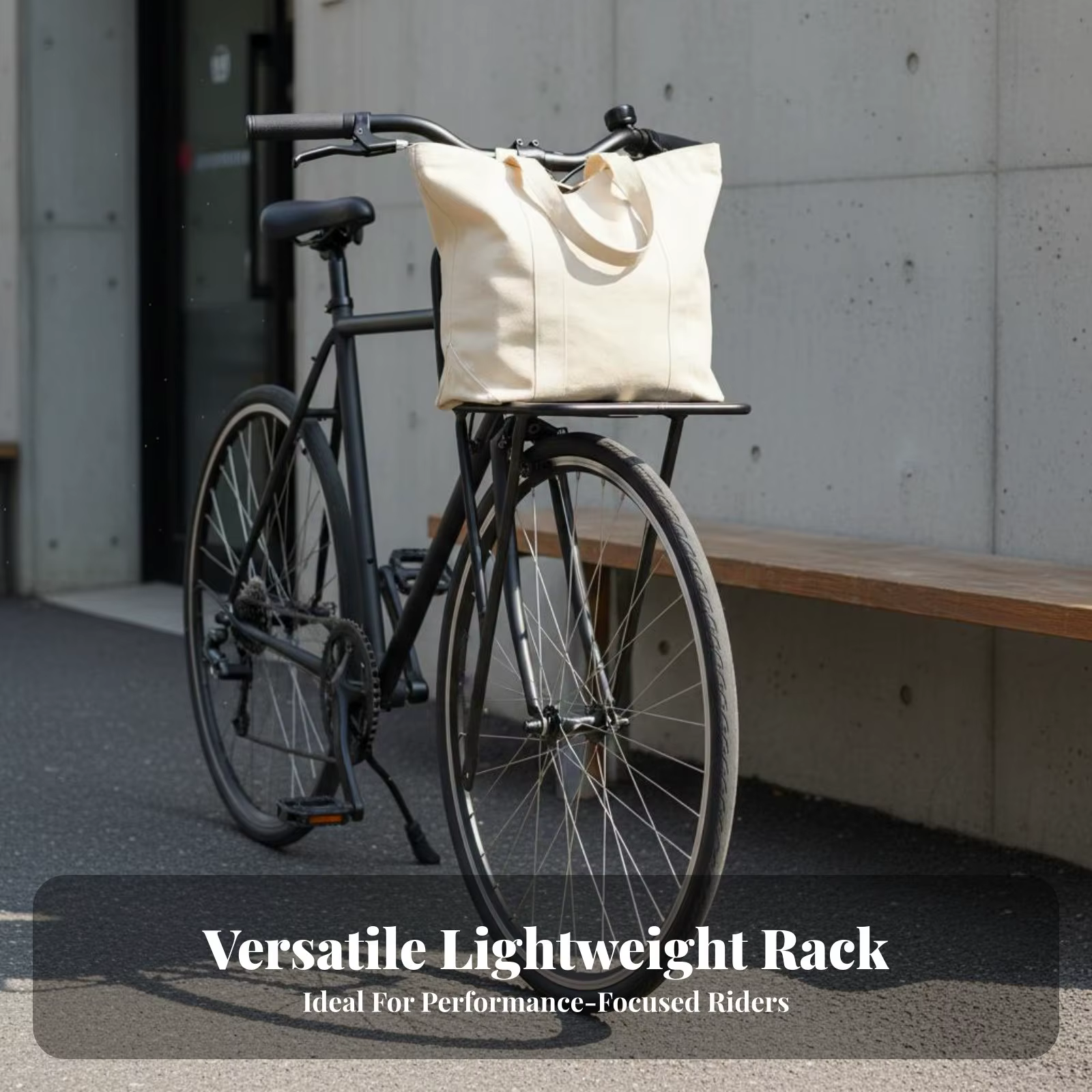Porte-bagages avant pour vélo, porte-sacoche avant en aluminium léger, durable et robuste, idéal pour les navetteurs et les trajets quotidiens