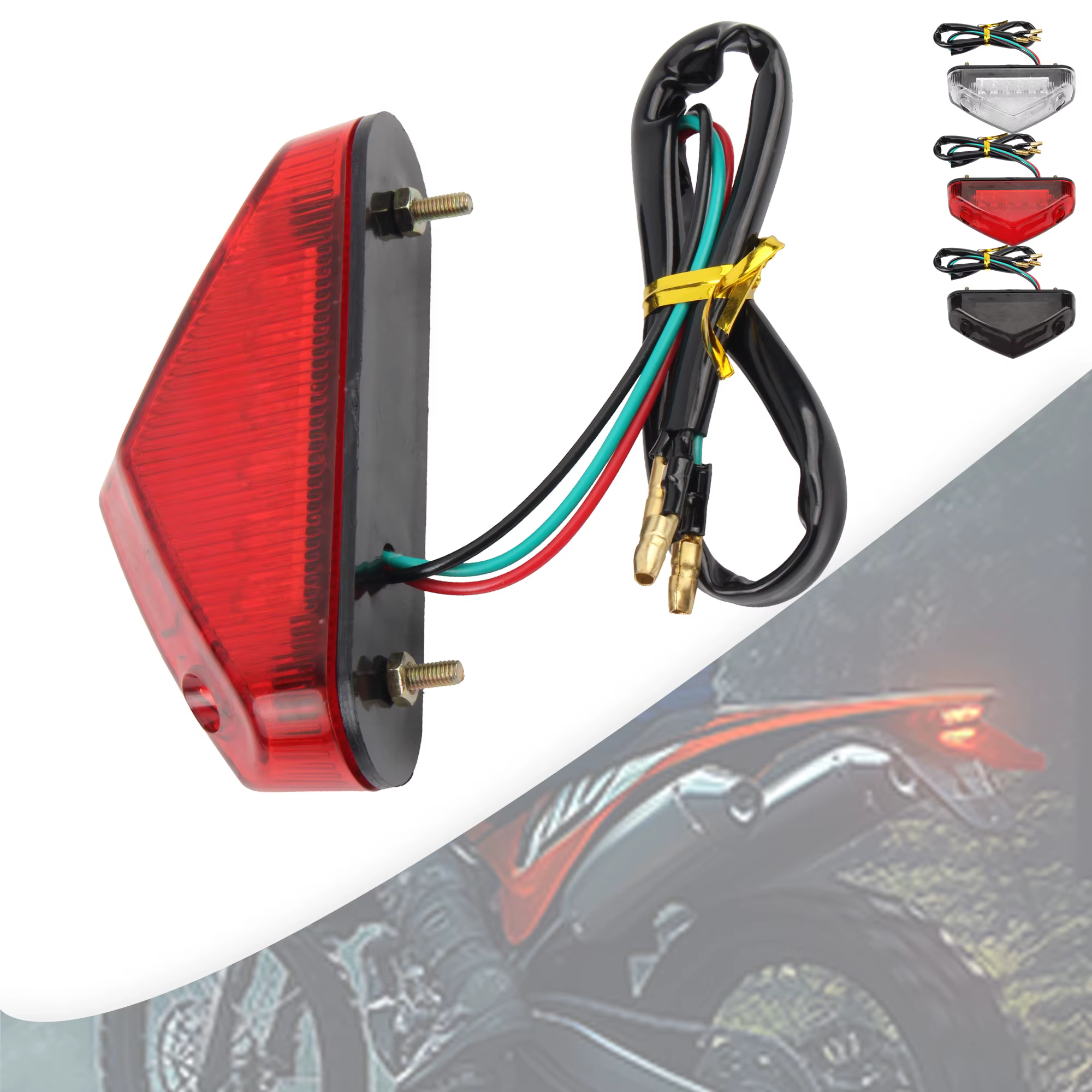 Freins de moto feu arrière LED feu stop lampe de signalisation lumière