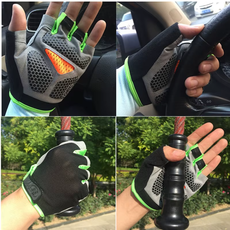Gants de cyclisme demi-doigt pour hommes et femmes