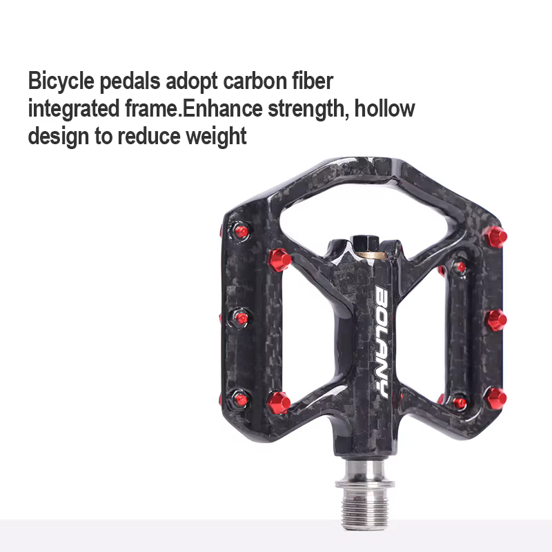 Pédales de Vélo en Fibre de Carbone Ultralégères BOLANY - Antidérapantes