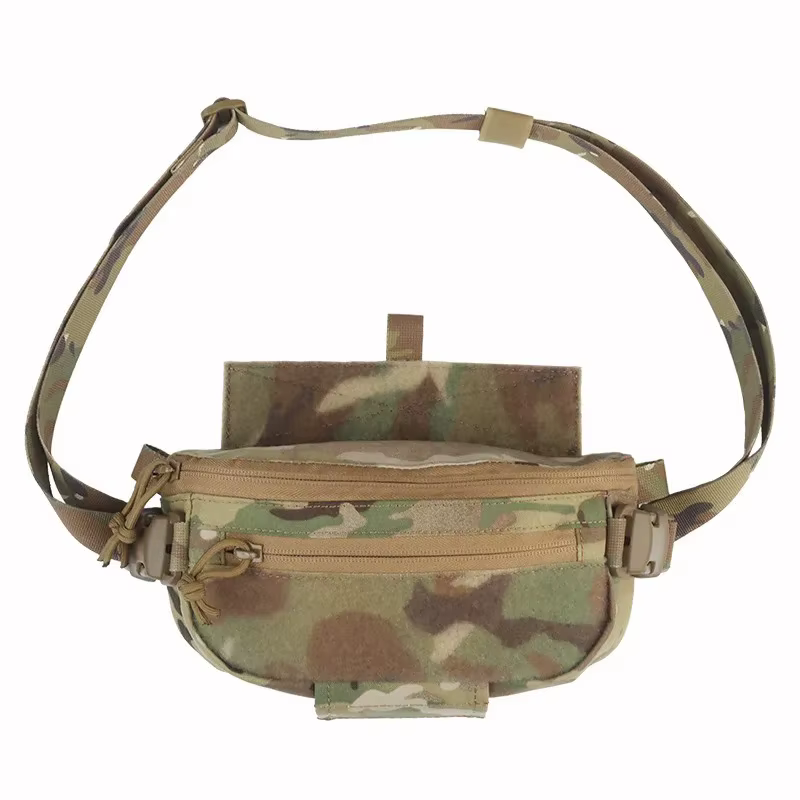 Sac d'accessoires suspendu à double usage – Pochette de rangement extensible et à dégagement rapide pour gilet de chasse