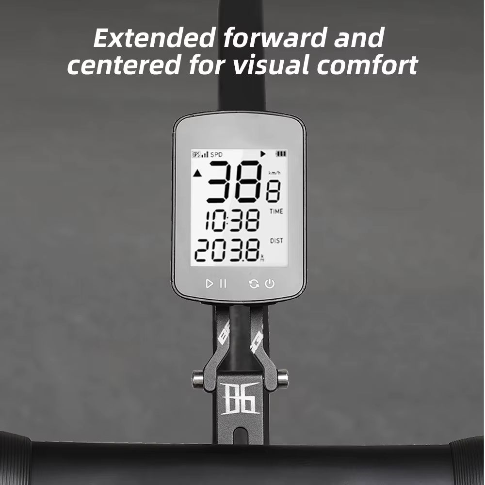 Support d'ordinateur de vélo réglable à l'avant, guidon intégré