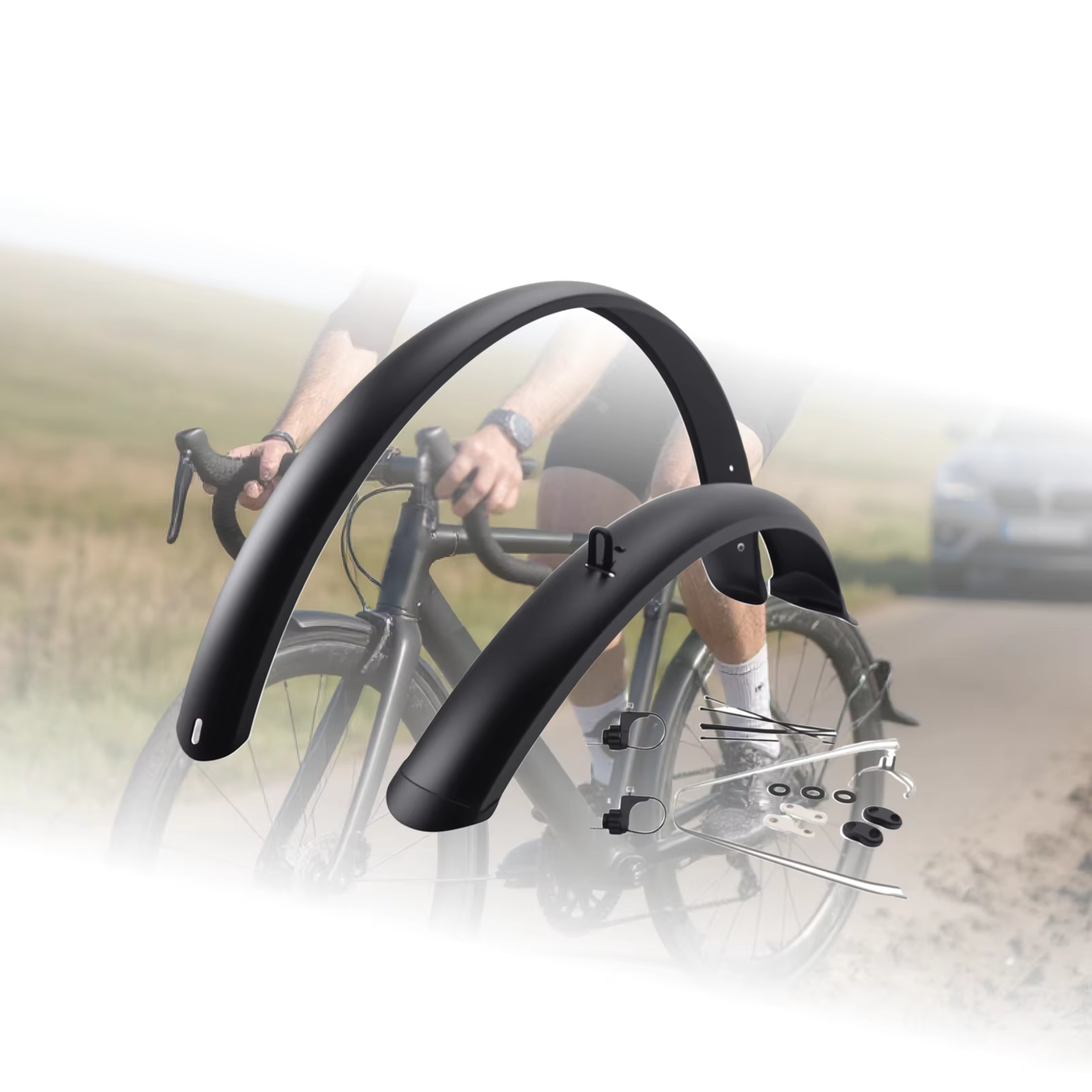 Ensemble de garde-boue pour vélo pour protection avant et arrière