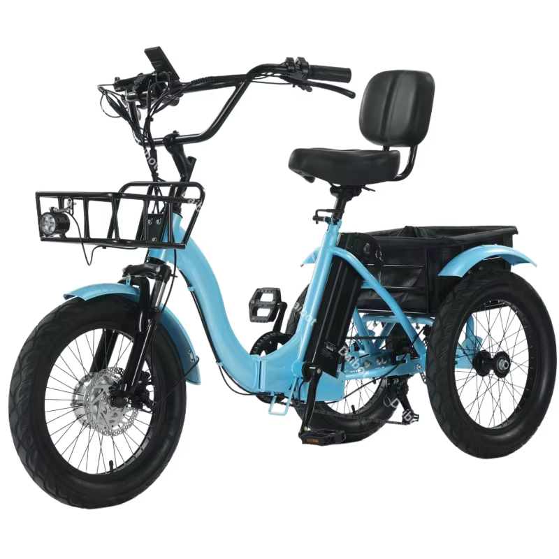 Vélo électrique pliable de 18 pouces à 3 roues pour adultes