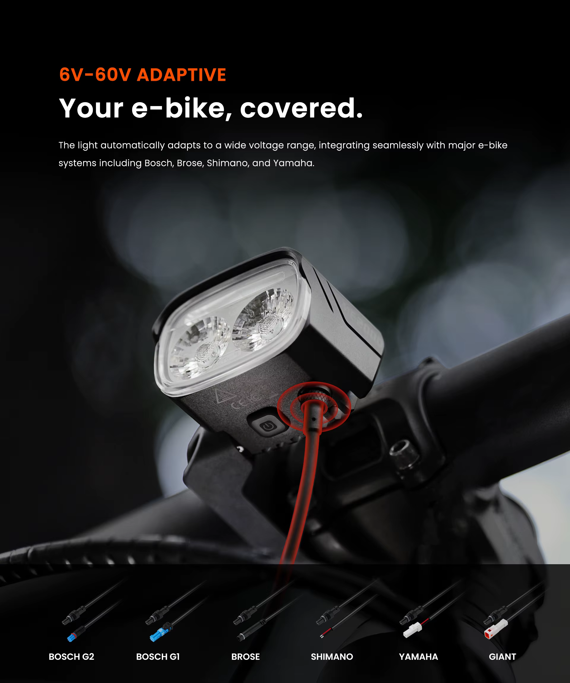 Lumière de vélo électrique Magicshine ME 2000 V2.0