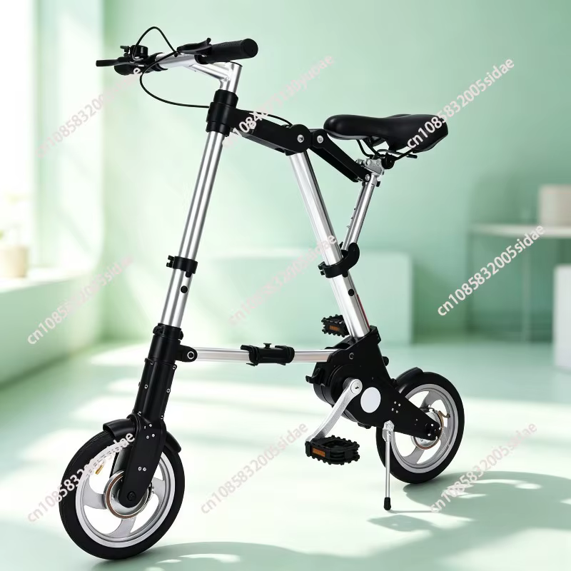 Mini vélo pliable à roues en caoutchouc gonflables de 10 pouces, ultra léger, portable, pour les loisirs, la ville et les déplacements quotidiens des adultes