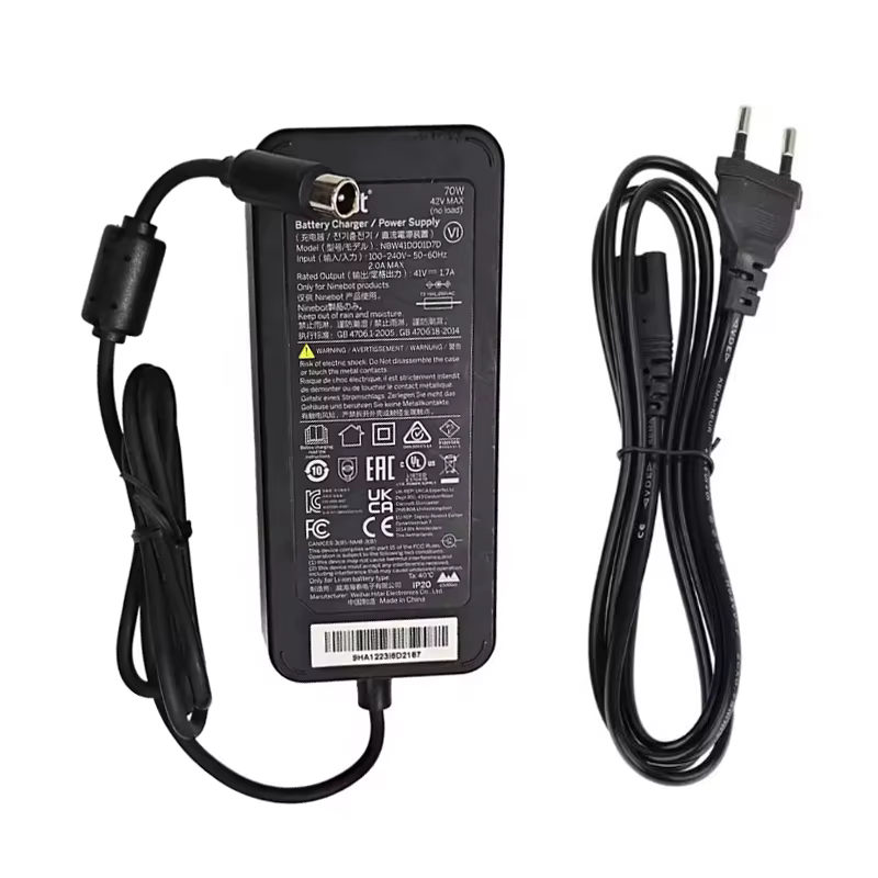 Chargeur d'origine 70W pour Scooter électrique Ninebot E3 E3 Plus E3 Pro
