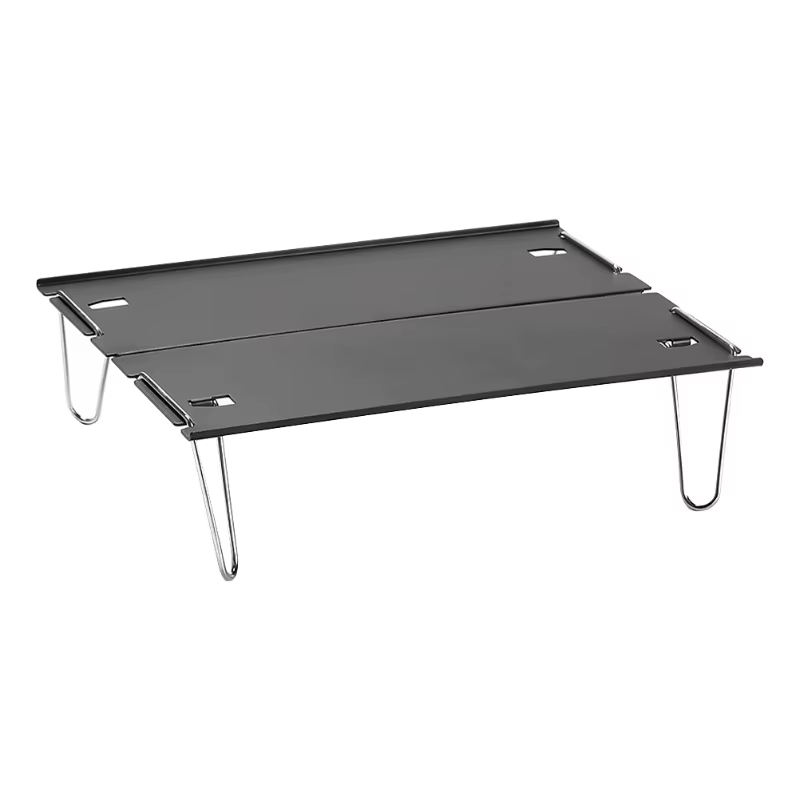 Table pliante légère en aluminium, mobilier de Camping d'extérieur Compact et Portable pour pique-nique plage jardin voyage avec détachable