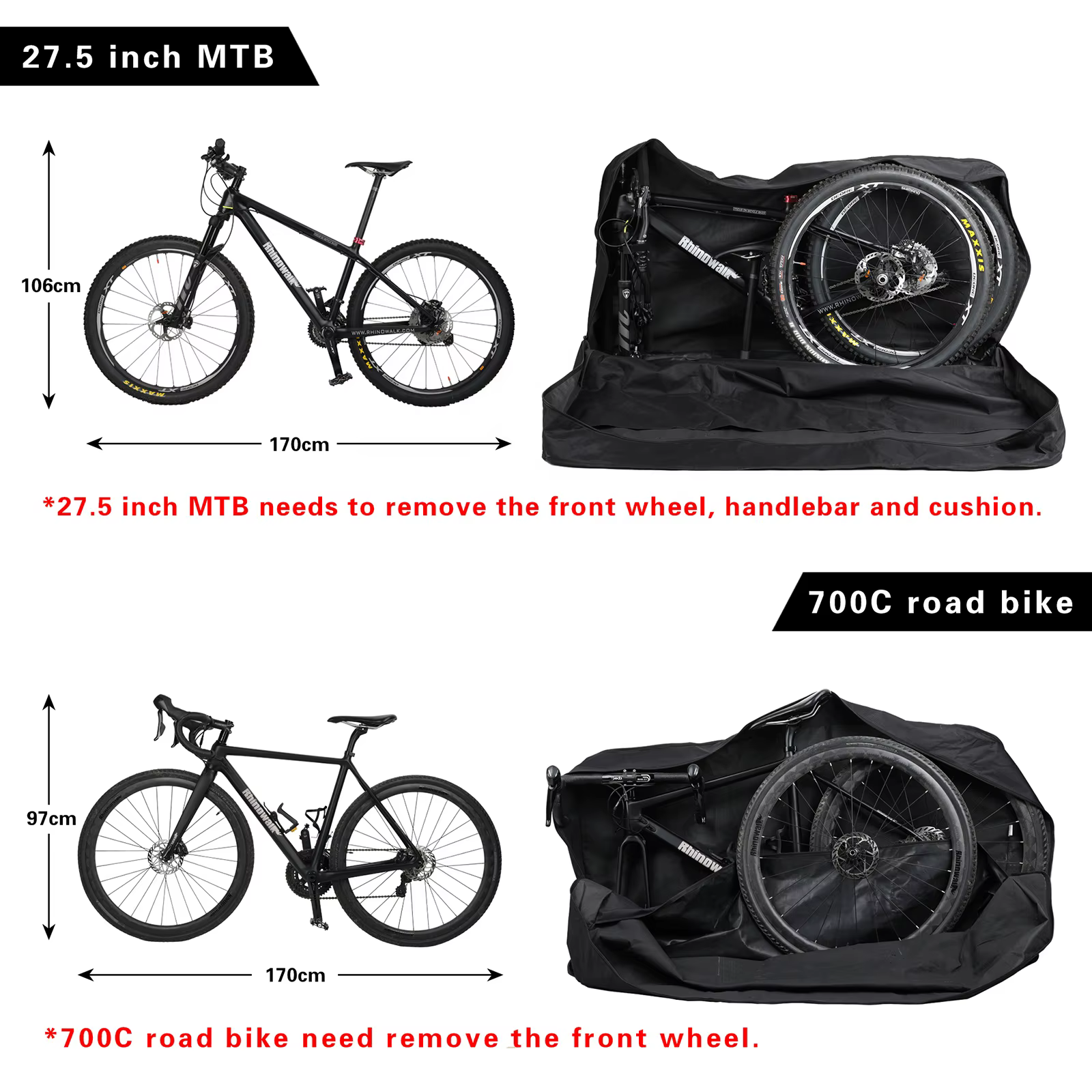 Sac de rangement de vélo