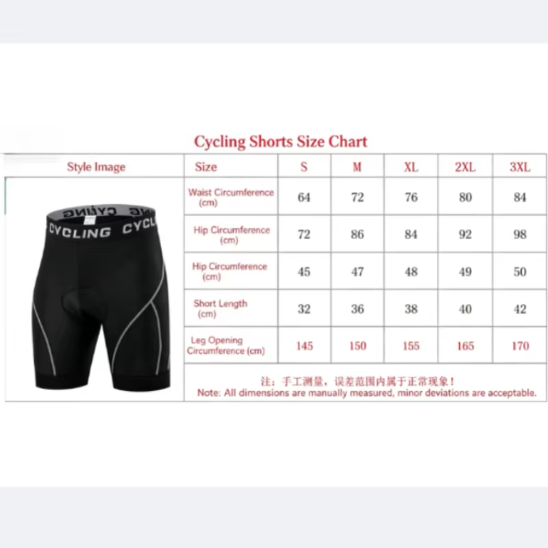 Shorts de cyclisme respirants en mesh avec coussinet en gel antichoc pour VTT – Short de vélo pour homme