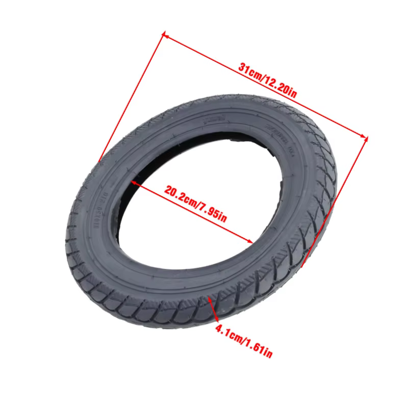 Pneu arrière gonflable universel 310X50-210 de 12 pouces pour la plupart des marques de scooters électriques