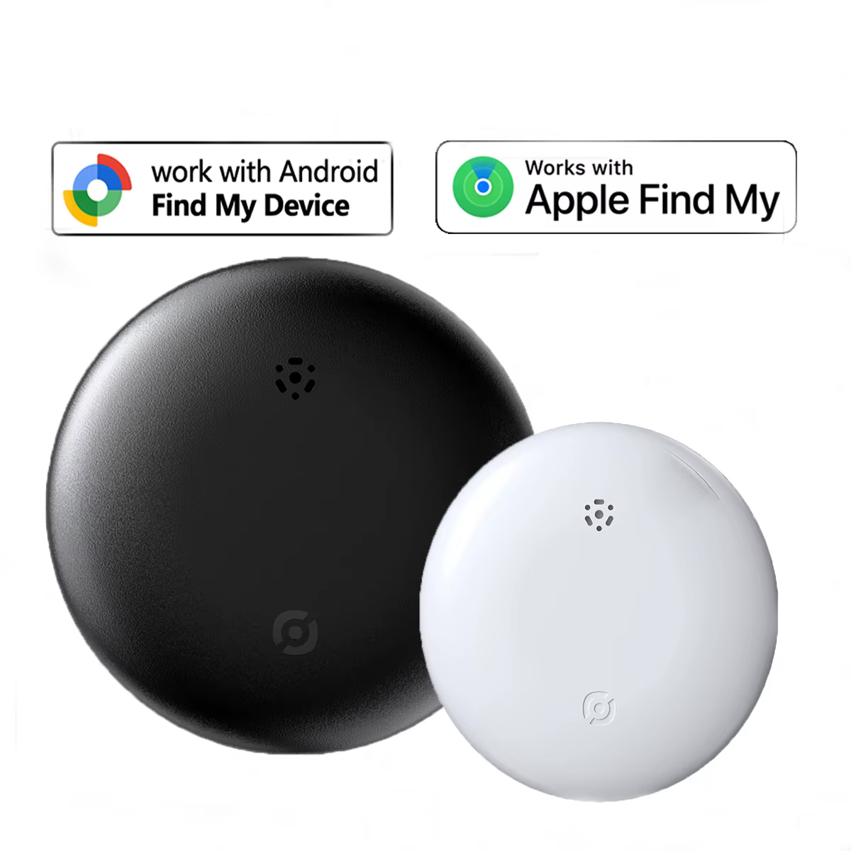 Mini traceur GPS double système pour Apple Find My/Android Google Find Hub App, localisateur d'objets, traceur de vélo/sac