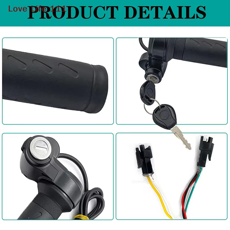 Nouvelle poignée d'accélérateur à torsion complète pour vélo électrique Ridstar Q20/Q20Lite/Q20Pro/H20/H26Pro/H20 Pro