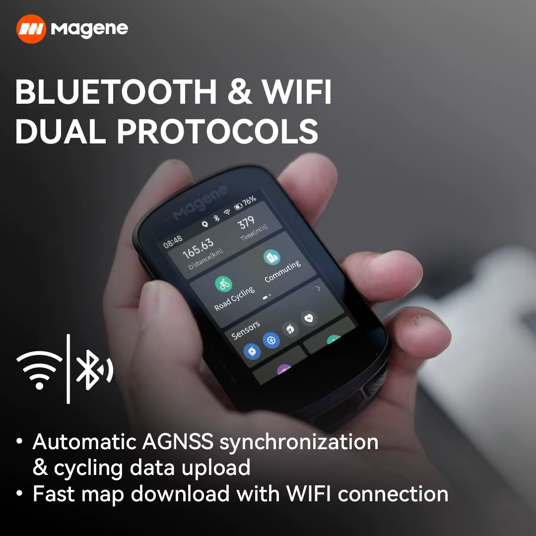 Magene C506 GPS ordinateur de vélo Navigation WiFi compteur de vitesse de Cycle chronomètre numérique 2.4 odomètre Bluetooth fourmi intérieur
