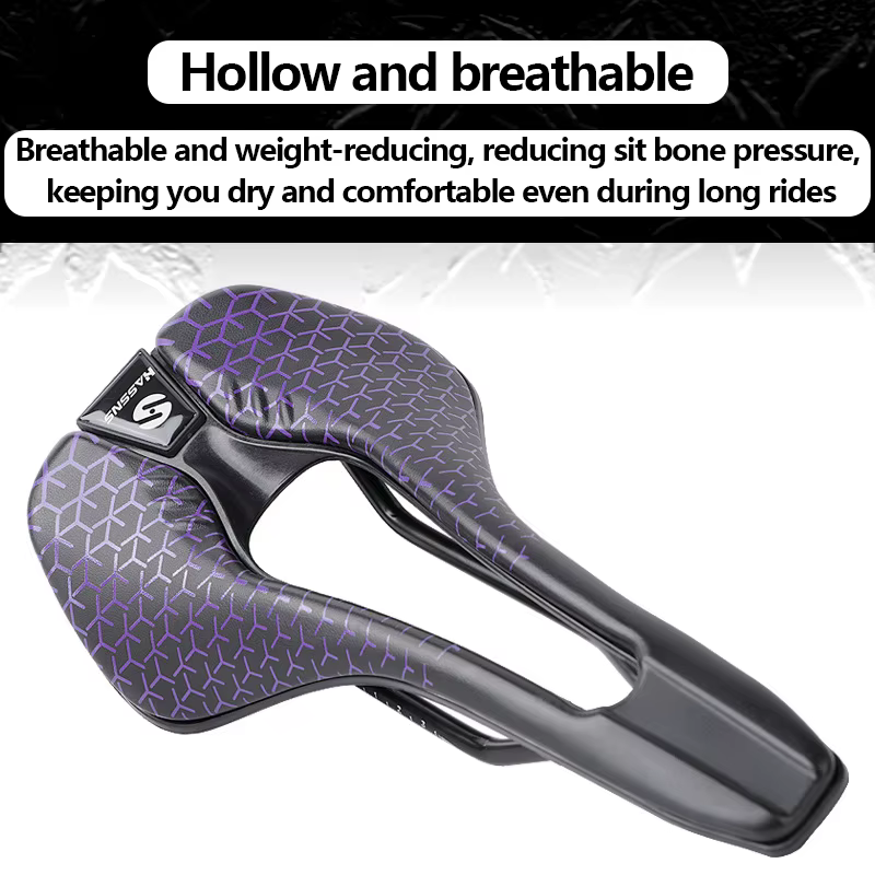 Selle de vélo en cuir HASSNS 145 mm
