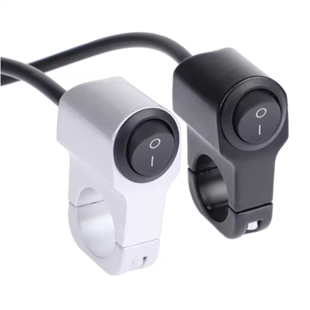 Interrupteur universel pour guidon de moto 7/8 pouces