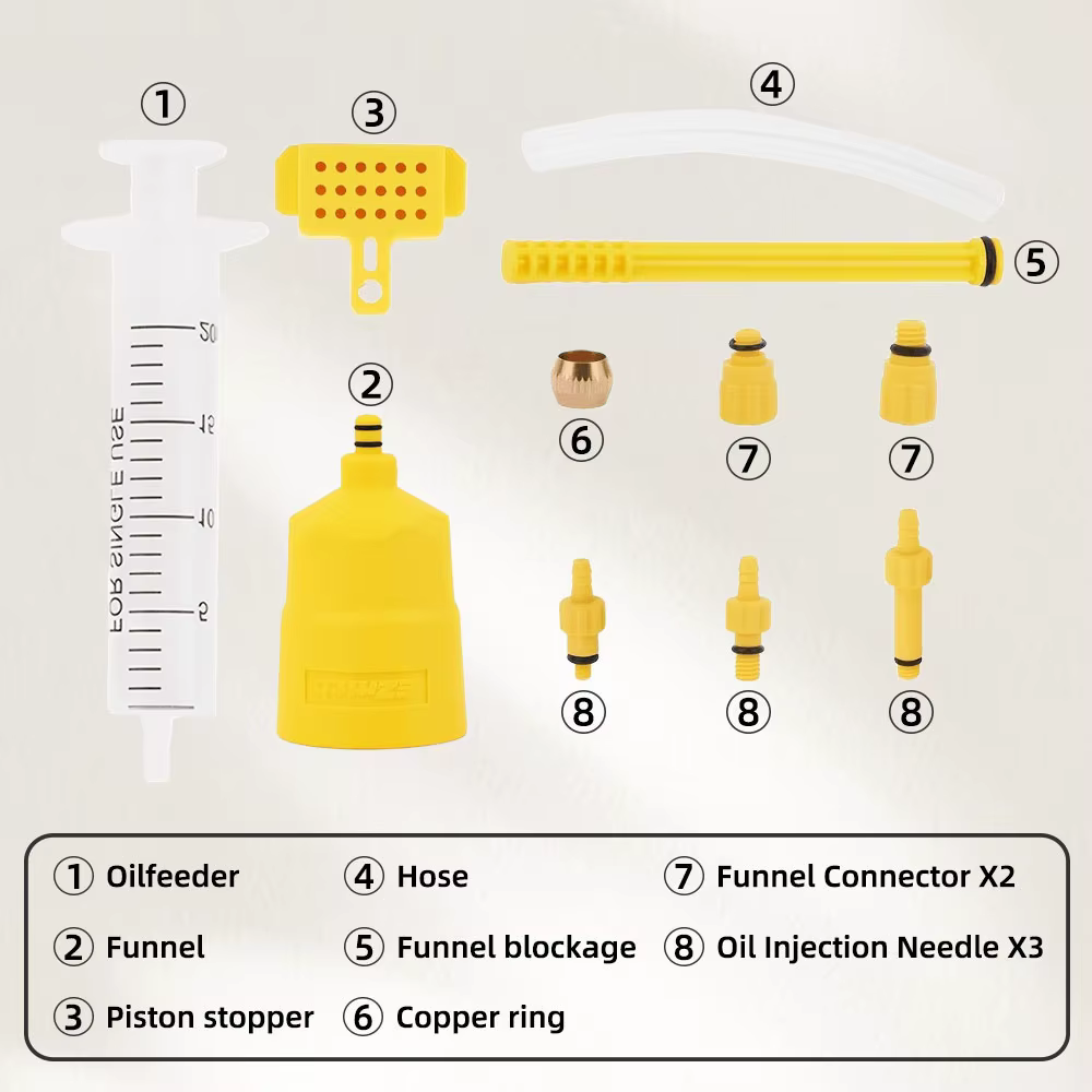 Kit de purge et d'injection de liquide de frein pour vélo