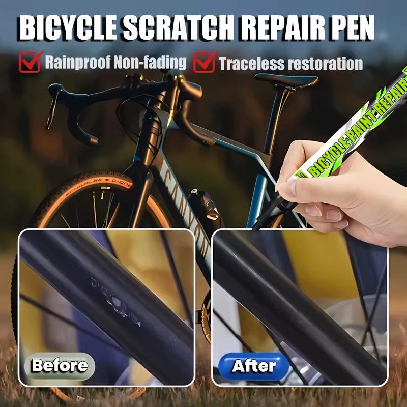 Cire de réparation des rayures de vélo adaptée aux surfaces métalliques