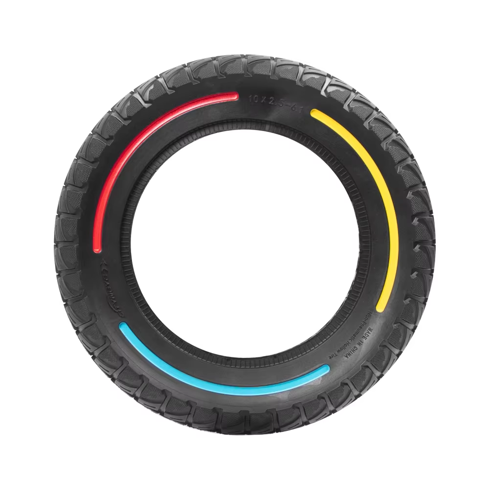 Pneu solide Anti-crevaison tout-terrain 10x2.5-6.1 pour Scooter électrique KUGOO M4/M4 Pro