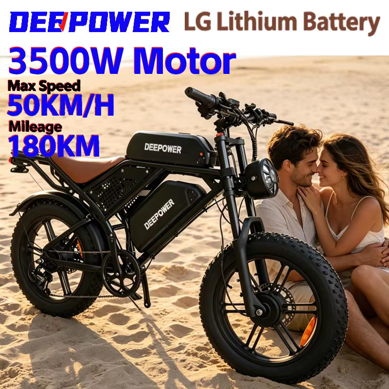 Vélo électrique tout-terrain 3000W à double moteur 48V60