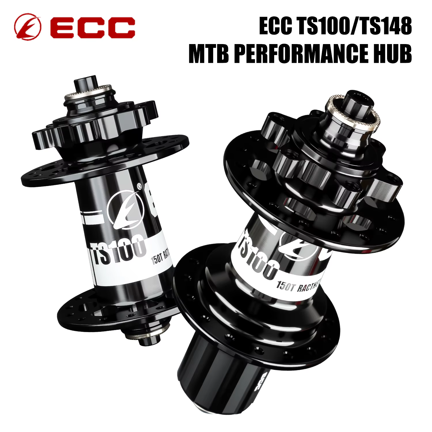 Moyeu de vélo VTT ECC 150T Boost 15x110mm TS148 TS100 4 roulements ultra-lubrifiés bruyants