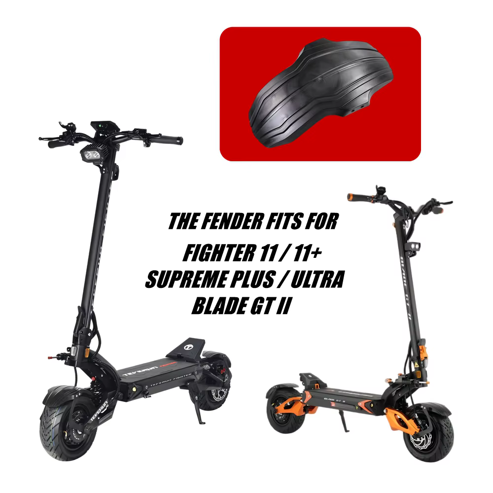 Garde-boue pour trottinette électrique TEVERUN FIGHTER 11 11+ SUPREME PLUS ULTRA BLADE GT II – Protection anti-éclaboussures avant et arrière 11 pouces