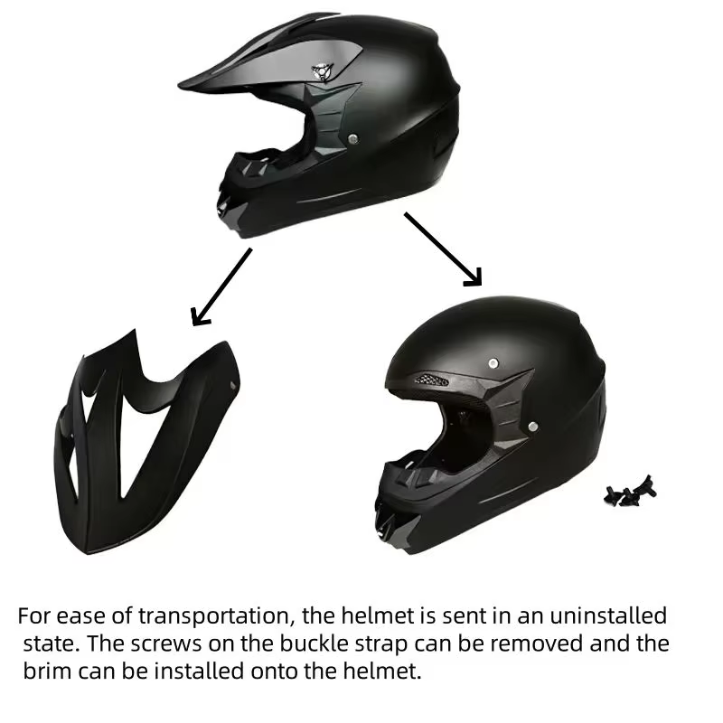 Casque de moto, visière de protection pour moto, casque de VTT