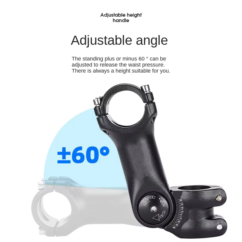 Tige de guidon réglable pour VTT et vélo de route, 31,8 mm / 25,4 mm, en alliage d'aluminium ultraléger, pièces de rehausseur de tige de vélo
